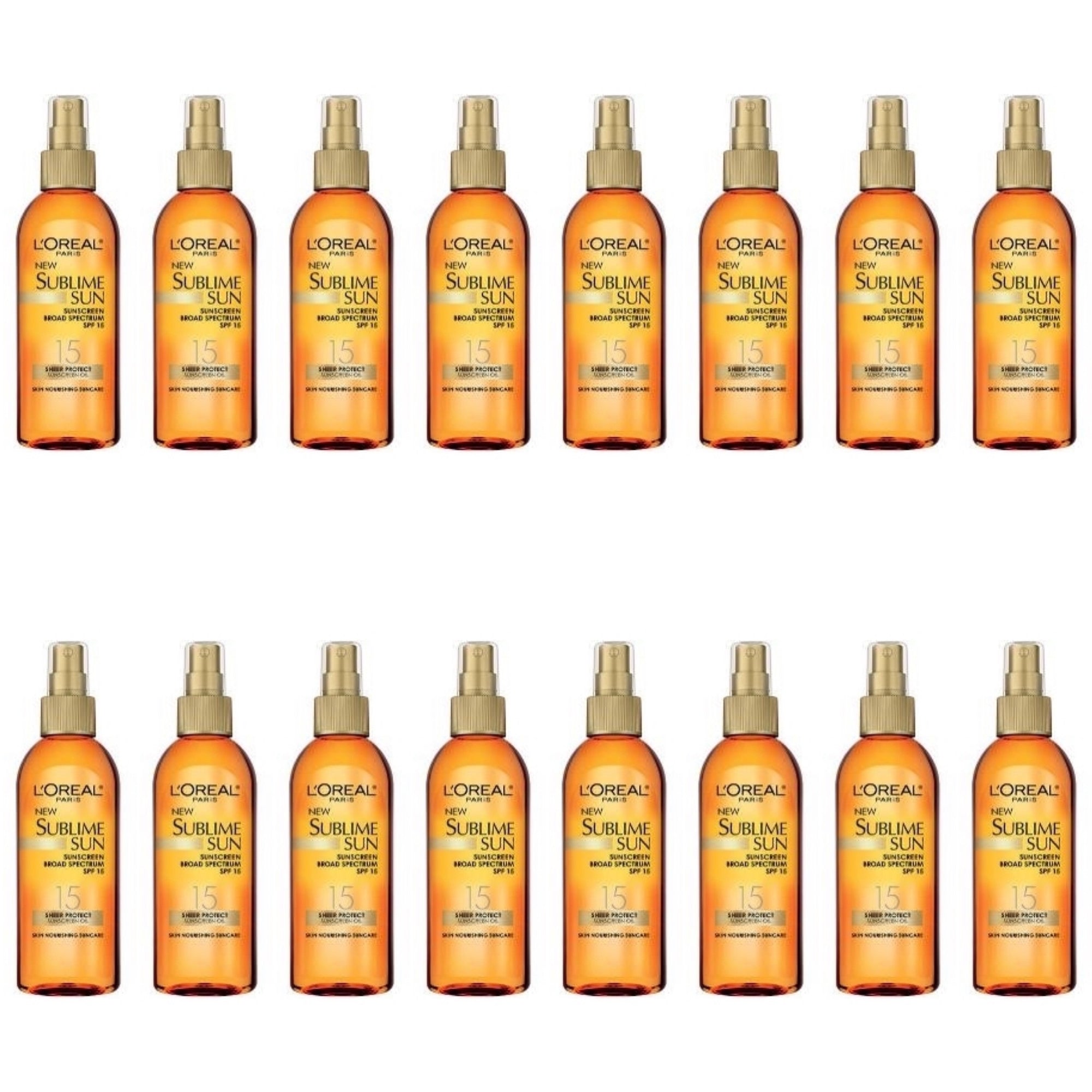 L'Oréal Paris Sublime Body Nourishing and protective Sun Oil 150 ml (Lots of 24 )(1,99€ pcs)